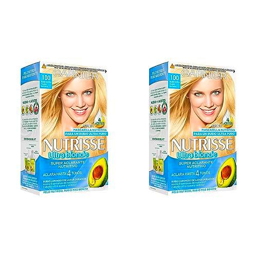 Garnier Nutrisse Tinte Permanente, Tono 100 Rubio Extra Claro Natural