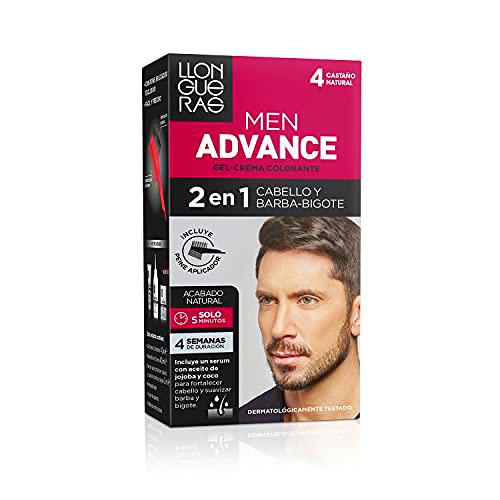 Llongueras Men Advance Tinte de Cabello Hombre, 2 en 1 Cabello