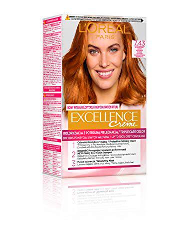 EXCELLENCE CREME FARBA DO WŁOSÓW 7.43 BLOND MIEDZIANO-ZŁOCISTY