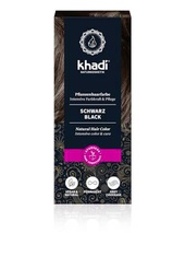 khadi BLACK tinte vegetal, Expresivo, de negro cálido a negro cuervo intenso