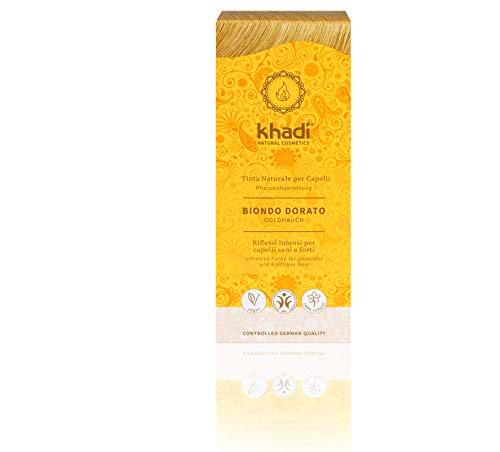 Khadi - Tinte vegetal en polvo rubio dorado, 100 g