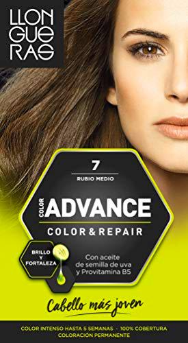 Llongueras Advance Tinte de Cabello Permanente Tono #7 Rubio Medio