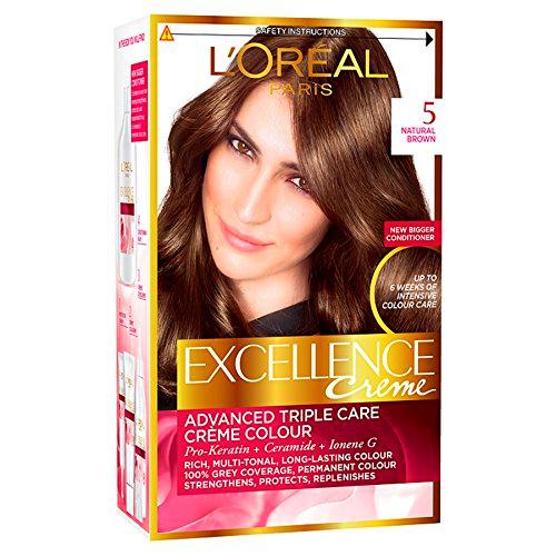 L'Oreal Paris Excellence - Crema triple Care Colour 5 Natural Brown