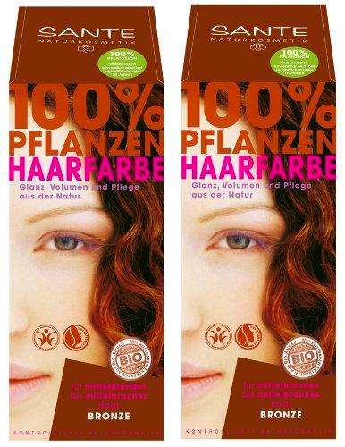 Sante - Tinte para el pelo vegetal, 2 unidades, 100 g