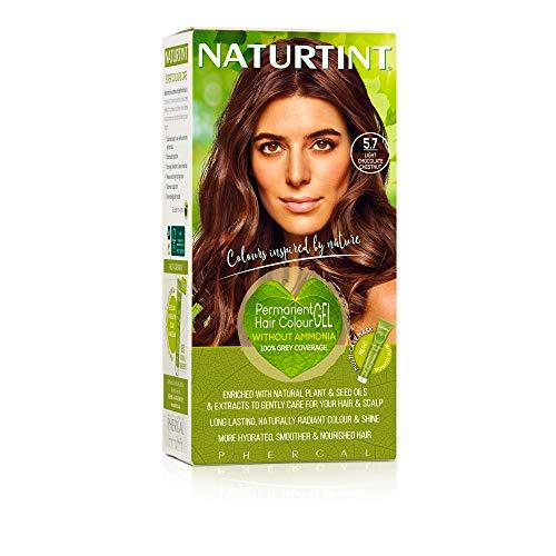 Tinte para el cabello Naturtint, 165ml, 5.7 Castaño de chocolate claro, 1