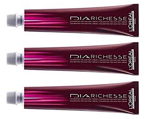 Loreal Diarichesse 8 rubio claro, 3 x 50 ml, tinte intensivo LP semipermanente