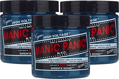 Manic Panic - Tinte Semipermanente para el Pelo, Siren's Song (Verde Turquesa) 118 ml