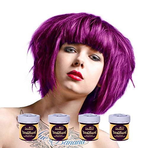 La Riche Directions Semi-Permanent Hair Colour Dye Box Of Four-Plum by La Riche