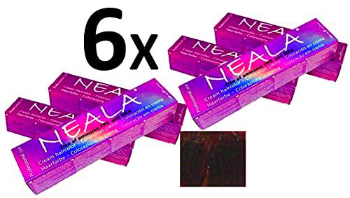 NEALA Pack 6 tinte permanente profesional para el cabello sin amoniaco