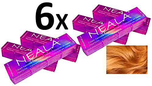 Pack 6 NEALA tinte permanente profesional para el cabello sin amoniaco y sin PPD