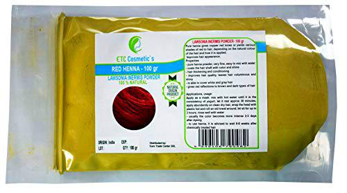 Henna, polvo de lawsonia inermis - 100 gr - HENNA ROJA