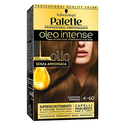 Palette Oleo Intense Permanent Hair Colour With Oils 4-60 Golden Brown