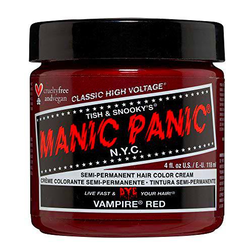 Manic Panic - Vampire Red Classic Creme Vegan Cruelty Free Red Semi Permanent Hair Dye 118ml