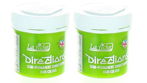 La Riche Directions Semi-Permanent Hair Colour Dye x2 Pack- Fluorescent Lime