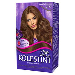 Wella Kolestint Tinte De Cabello Kit, Tono 777 Castaño Luminoso 210 g