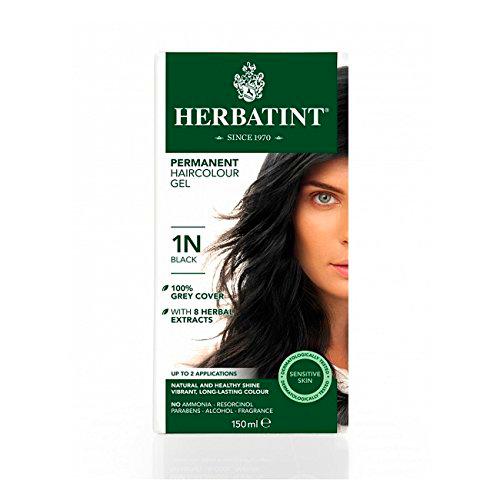 Herbatint 1N Black Permanente a base de hierbas Gel de Cabello 150ml