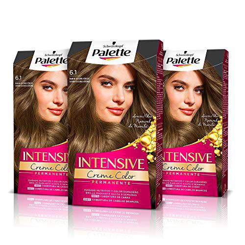 Schwarzkopf Palette Intensive - Tinte 6.1 cabello Rubio Oscuro Ceniza