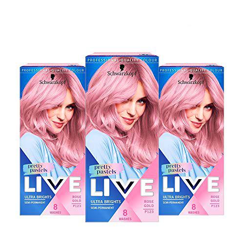 Schwarzkopf LIVE Pretty Pastels - Tinte para el cabello (3 unidades