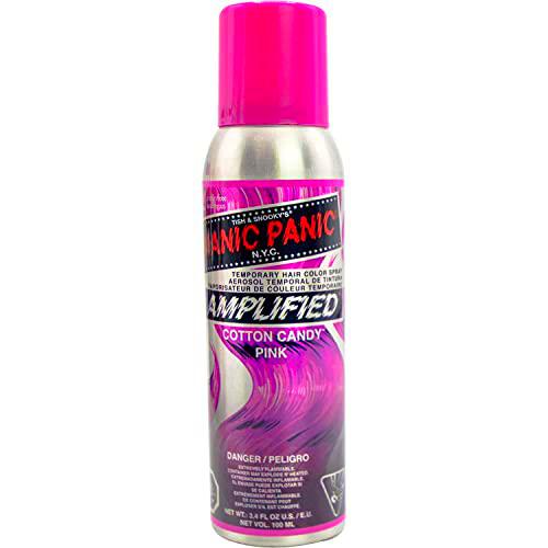 Manic Panic - Cotton Candy Pink Colour Spray Uk Vegan Cruelty Free Temporary Pink Hair Colour 100ml