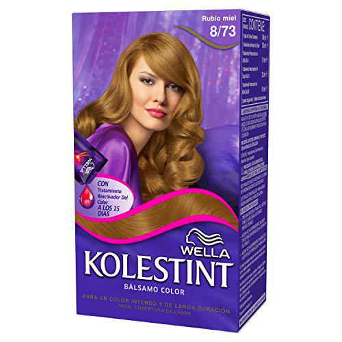 Wella Kolestint Tinte De Cabello Kit, Tono 873 Rubio Miel 210 g