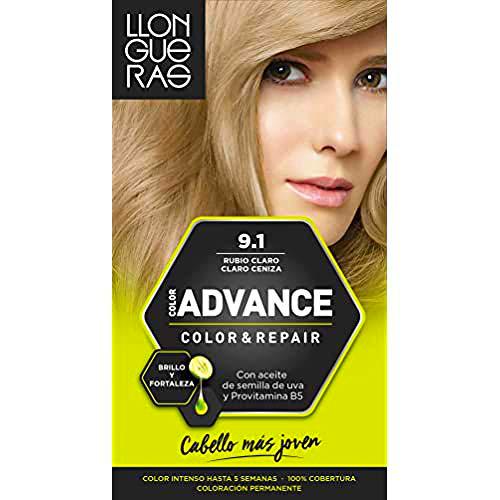 LLONGUERAS Advance tinte Rubio Claro Ceniza Nº 9.1 caja 1 ud