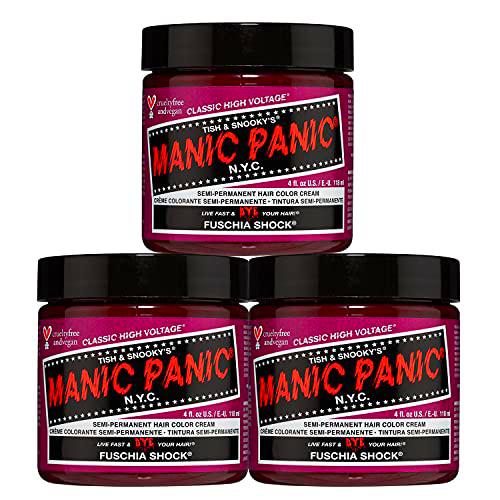 Manic Panic - Fuschia Shock Classic Creme Vegan Cruelty Free Pink Semi Permanent Hair Dye