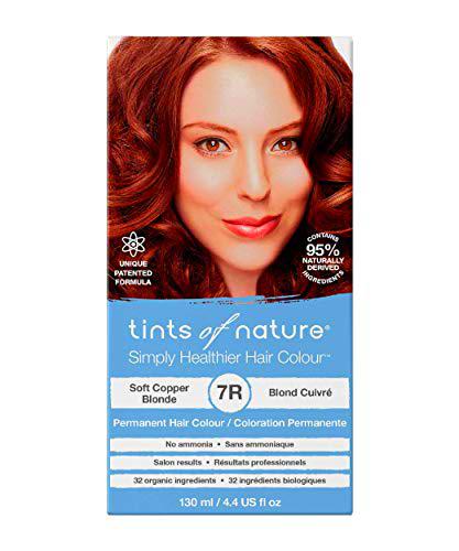 Tints of Nature 7R Rubio cobrizo suave, Tinte permanente de cabello