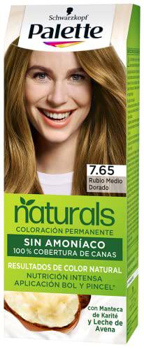 Schwarzkopf Palette Naturals - Tinte 7.65 Rubio Medio Dorado