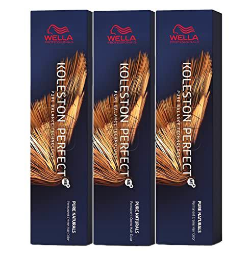 3 Wella Professionals Rich Naturals rubio medio ceniza perla Koleston Perfect Me+ 7/18 60 ml