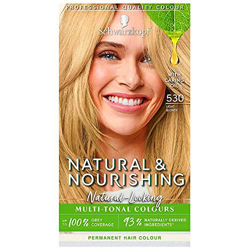 Schwarzkopf Natural &amp; Nutritivo 530 Tinte para el cabello Rubio claro permanente vegano