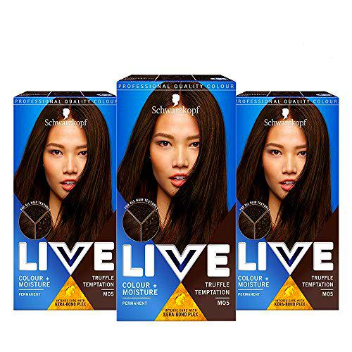 Schwarzkopf Live Colour + tinte para el cabello castaño húmedo