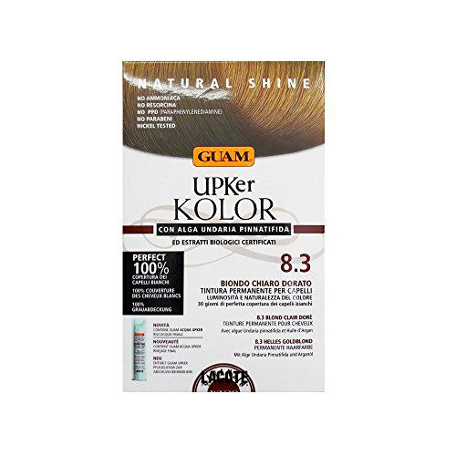 Guam Upker Kolor Natural Permanente Pelo Teñir, 8.3 Rubio Claro dorado