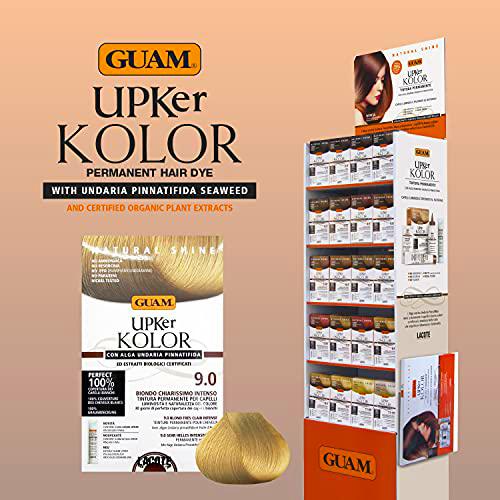 Guam Upker Kolor Natural Permanente Pelo Teñir, 9.0 Intenso Ligero Rubio