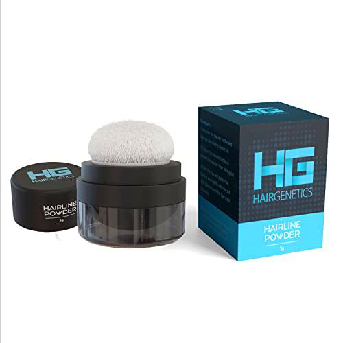 Hair Genetics Hairline Powder - Cobertura instantánea de puntos calvos y raíces grises