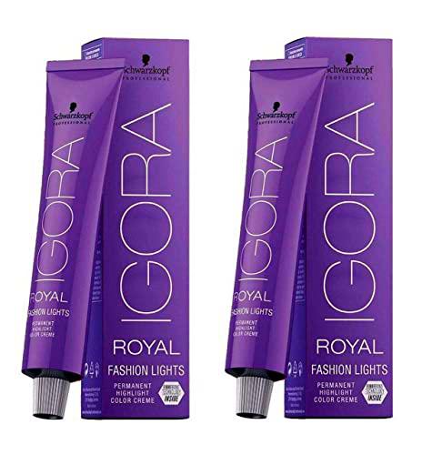 Schwarzkopf Igora Royal Fashion Lights L-77 - Pack de 2 unidades (2 x 60 ml)