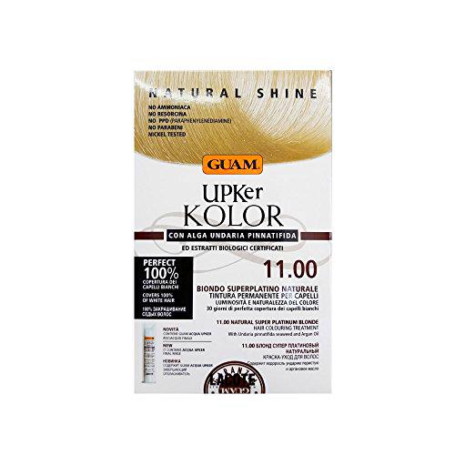 Guam Upker Kolor Natural Permanente Pelo Teñir, 11.0 Superplatino Natural Rubio