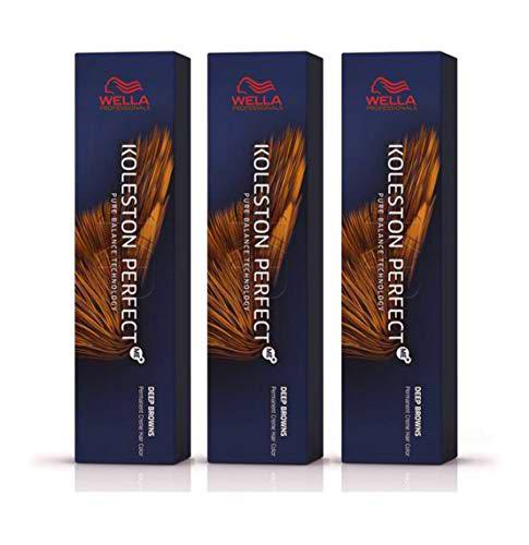 Wella Koleston Perfect Me+ KP Deep Brown 7/7 - Pack de 3 unidades