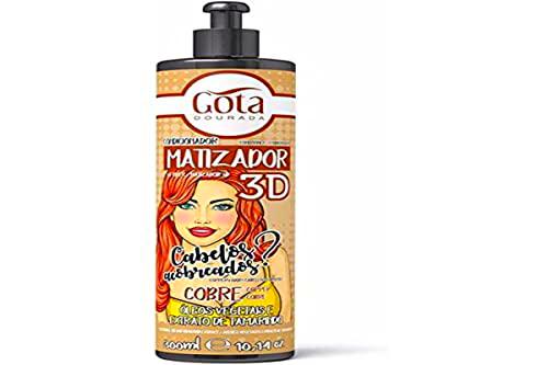 GOTA DOURADA MATIZADOR 3D-Cobre 300ML, Único, Estándar