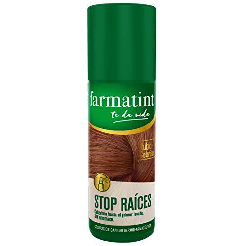 Farmatint Stop Raíces - Spray instantáneo capilar, Tono Cobrizo