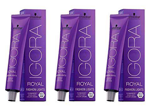 Schwarzkopf Igora Royal Fashion Lights L-88 - Pack de 3 unidades (3 x 60 ml)